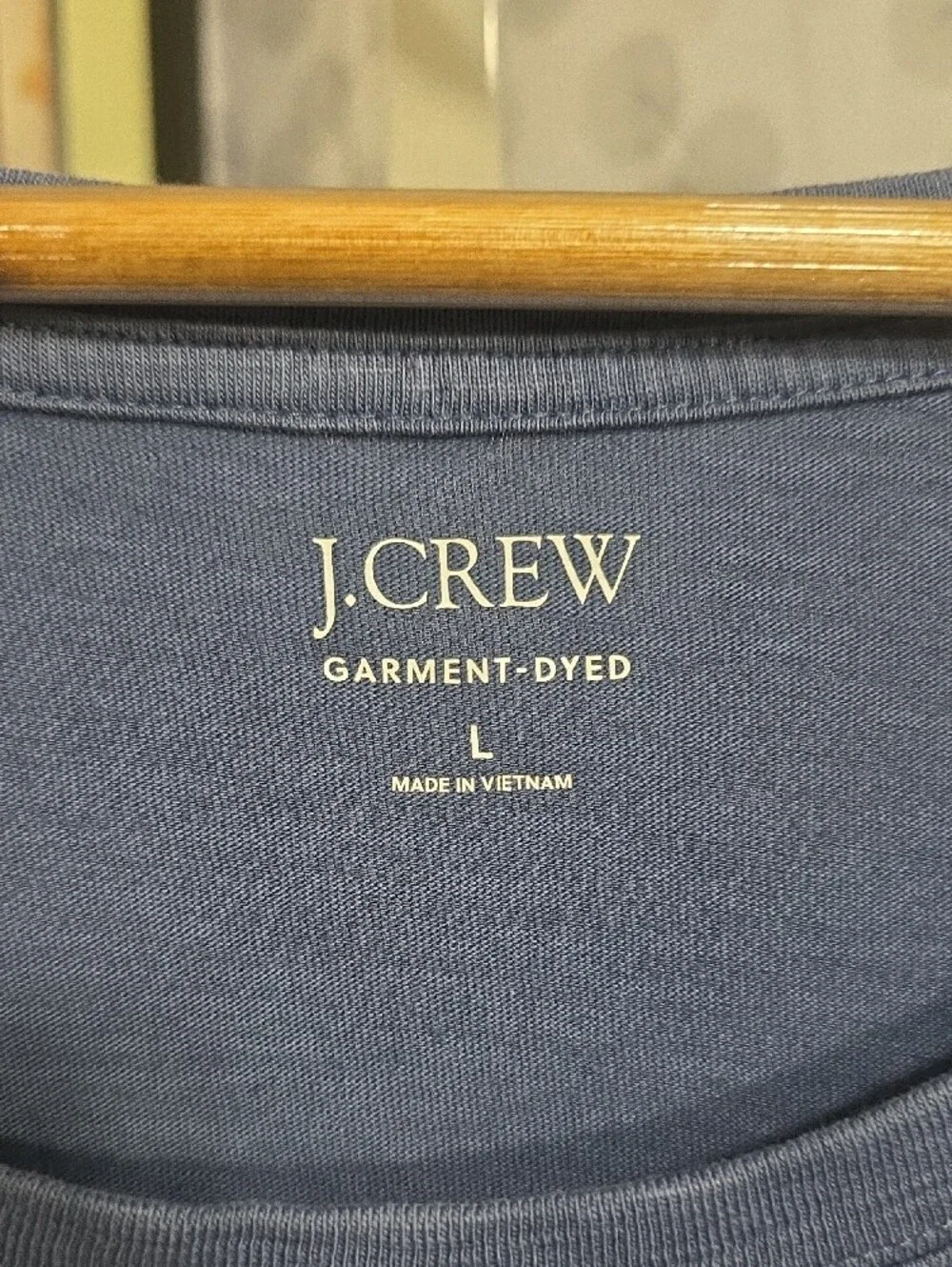 J.Crew Men’s Garment-Dyed Muscle Tank Top- Large Blue
